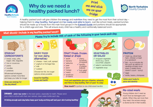 Healthy packed lunch 1